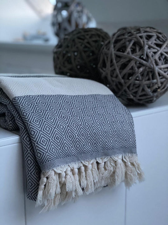 Hamamtuch (Peschtemal) Rautenmuster verschiedene Farben